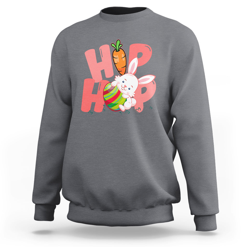 Hip Hop Bunny Funny Easter Cute Easter Bunny Sweatshirt - Wonder Print Shop