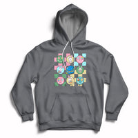 Retro Happy Easter Cute Easter Bunny Easter Eggs Hunting Hoodie - Wonder Print Shop