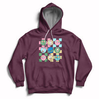 Retro Happy Easter Cute Easter Bunny Easter Eggs Hunting Hoodie - Wonder Print Shop