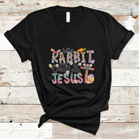 Silly Rabbit Easter Is For Jesus Religious Easter Bunny T-Shirt - Wonder Print Shop