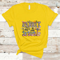 Silly Rabbit Easter Is For Jesus Religious Easter Bunny T-Shirt - Wonder Print Shop