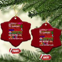 I Literally Want My Tax Dollars To Support National Park Ceramic Ornament - Wonder Print Shop