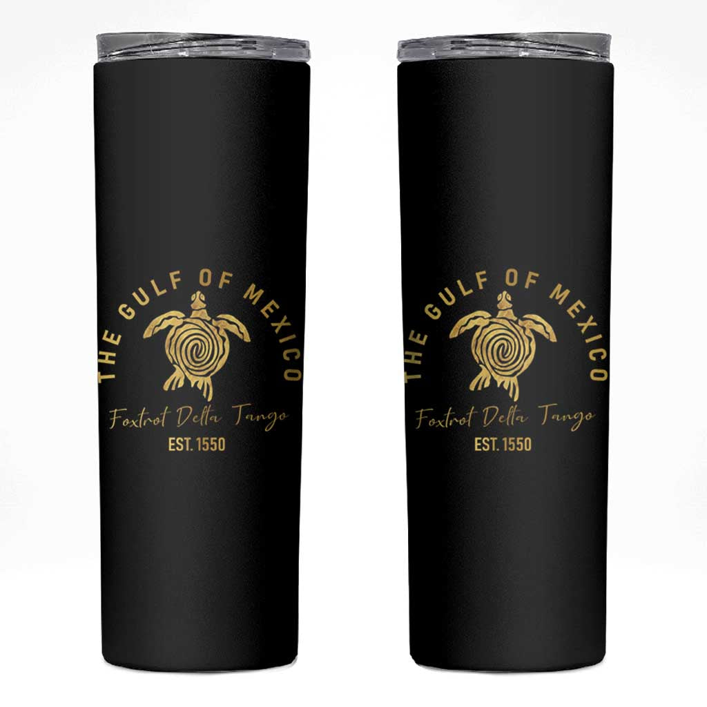 Gulf Of Mexico Turtle Skinny Tumbler Foxtrots Deltas Tangos