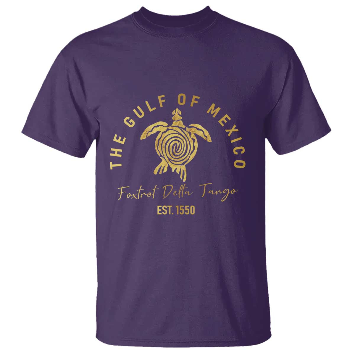 Gulf Of Mexico Turtle T Shirt Foxtrots Deltas Tangos