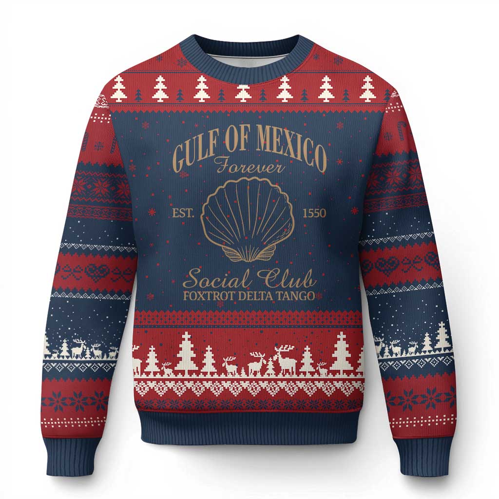 Gulf Of Mexico Ugly Christmas Sweater Foxtrot Delta Tango FDT Resist - Wonder Print Shop