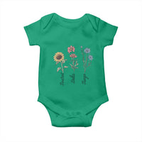 Floral FDT Foxtrot Delta Tango Baby Onesie Funny Offensive Retro