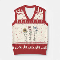 Floral FDT Foxtrot Delta Tango V-Neck Knit Sweater Vest Funny Offensive Retro - Wonder Print Shop