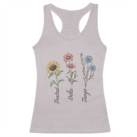 Floral FDT Foxtrot Delta Tango Racerback Tank Top Funny Offensive Retro