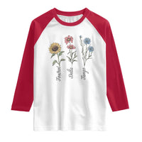 Floral FDT Foxtrot Delta Tango Raglan Shirt Funny Offensive Retro