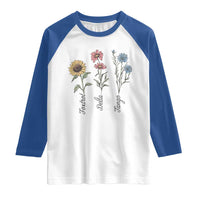 Floral FDT Foxtrot Delta Tango Raglan Shirt Funny Offensive Retro