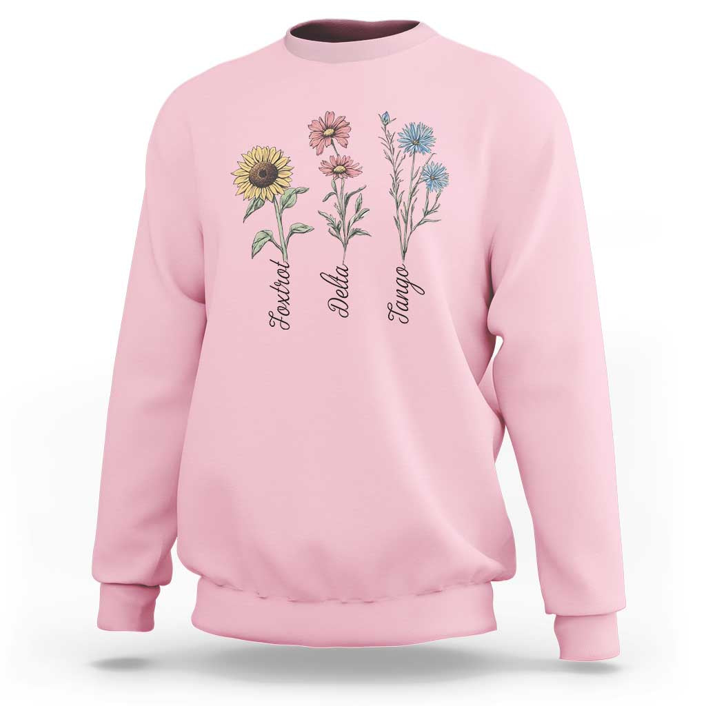 Floral FDT Foxtrot Delta Tango Sweatshirt