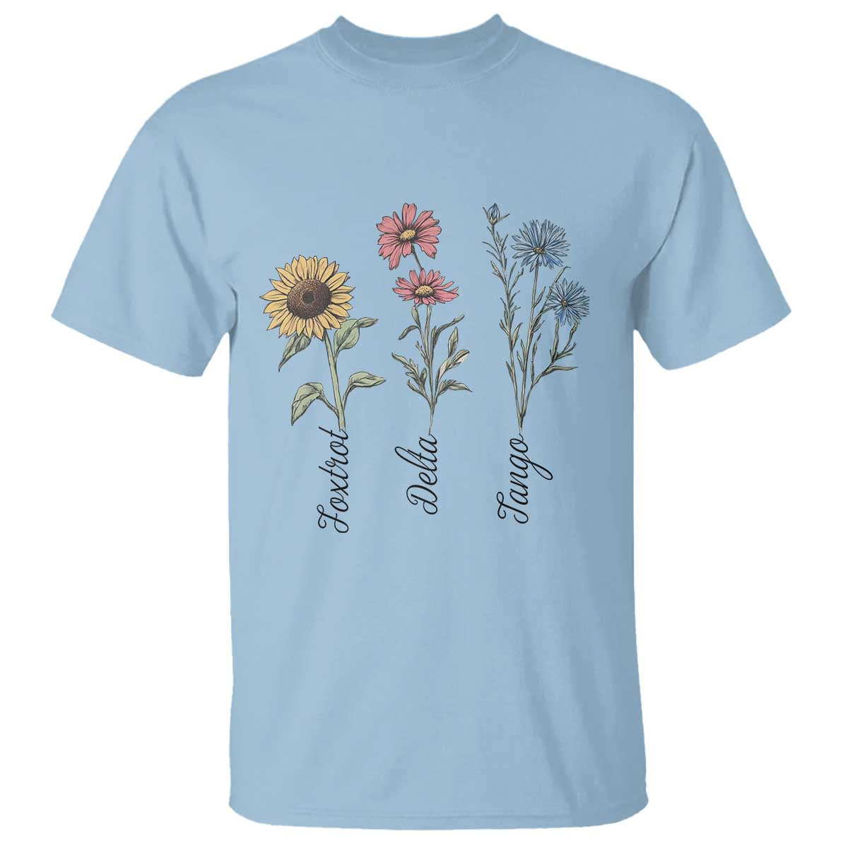 Floral FDT Foxtrot Delta Tango T Shirt