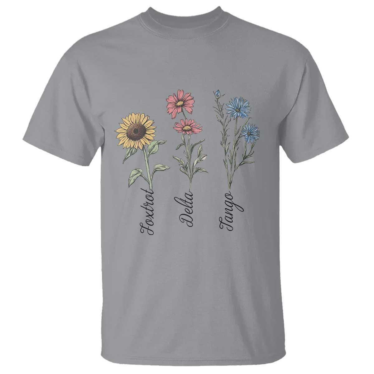Floral FDT Foxtrot Delta Tango T Shirt