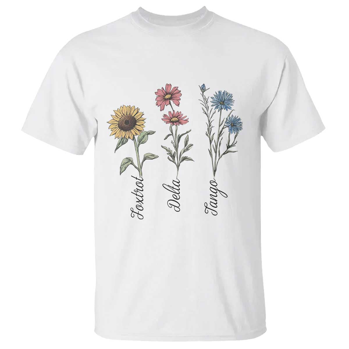 Floral FDT Foxtrot Delta Tango T Shirt