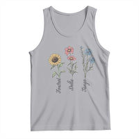 Floral FDT Foxtrot Delta Tango Tank Top Funny Offensive Retro