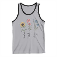 Floral FDT Foxtrot Delta Tango Tank Top Funny Offensive Retro