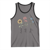 Floral FDT Foxtrot Delta Tango Tank Top Funny Offensive Retro