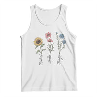 Floral FDT Foxtrot Delta Tango Tank Top Funny Offensive Retro