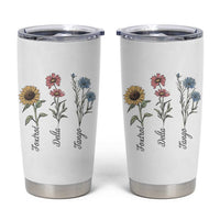 Floral FDT Foxtrot Delta Tango Tumbler Cup Funny Offensive Retro