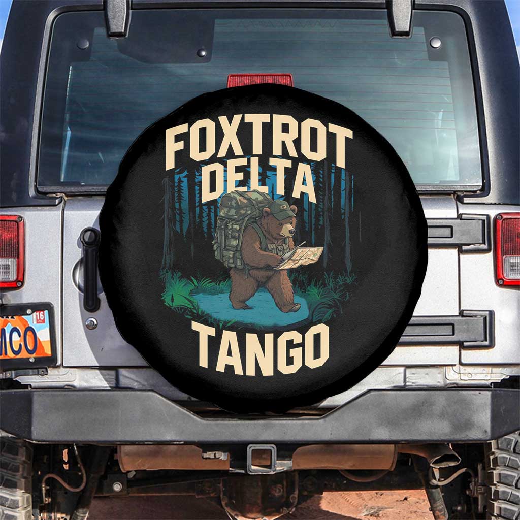 Foxtrots Deltas Tangos Funny Bear Resist Spare Tire Cover Protect Our National Parks