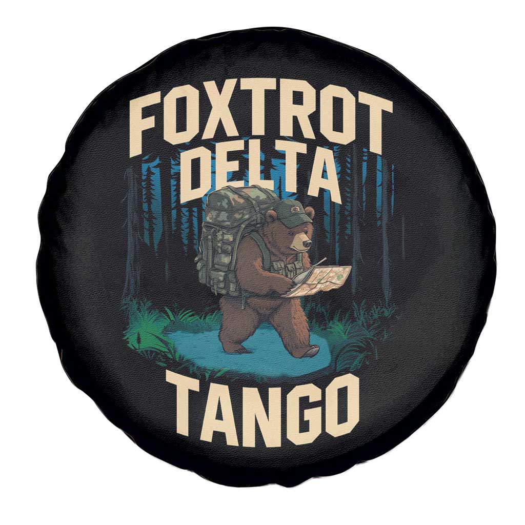Foxtrots Deltas Tangos Funny Bear Resist Spare Tire Cover Protect Our National Parks