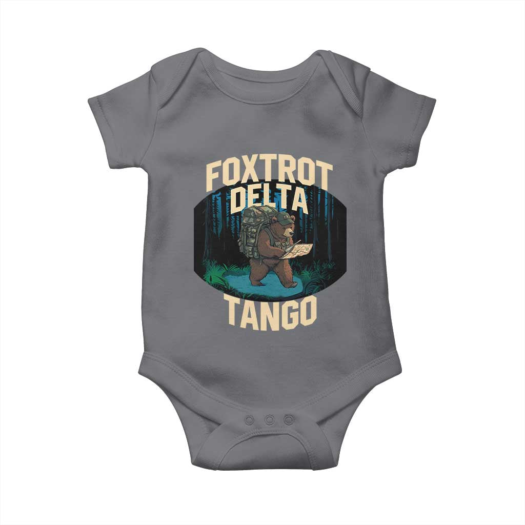 Foxtrots Deltas Tangos Funny Bear Resist Baby Onesie Protect Our National Parks