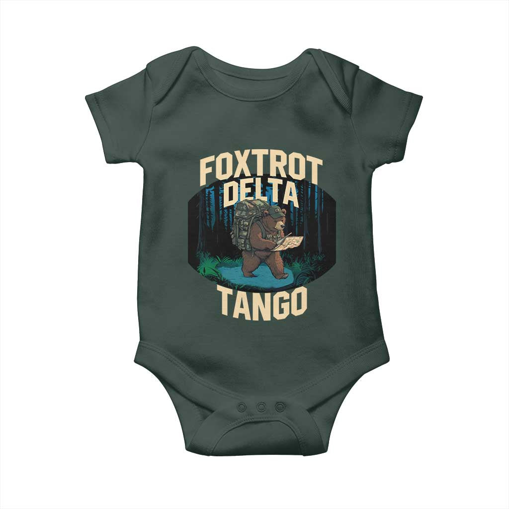 Foxtrots Deltas Tangos Funny Bear Resist Baby Onesie Protect Our National Parks