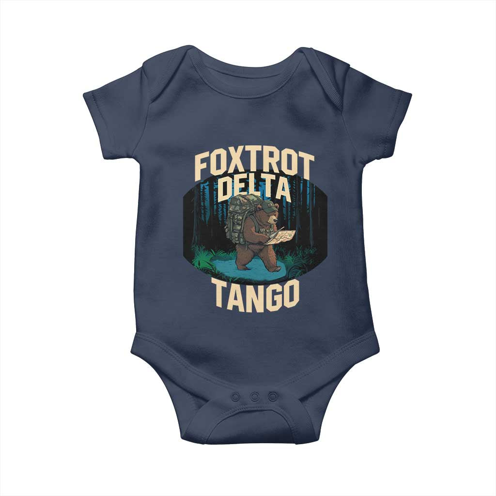 Foxtrots Deltas Tangos Funny Bear Resist Baby Onesie Protect Our National Parks