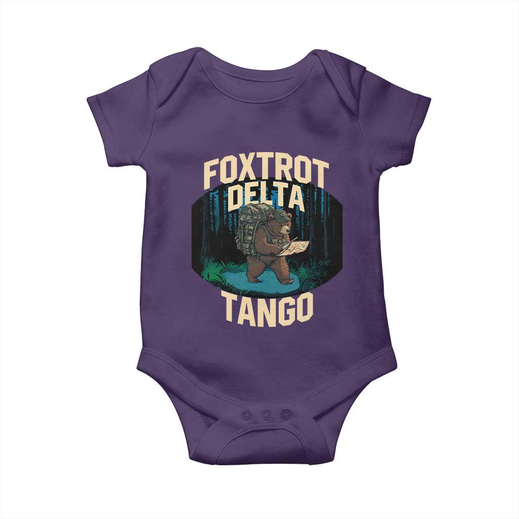 Foxtrots Deltas Tangos Funny Bear Resist Baby Onesie Protect Our National Parks