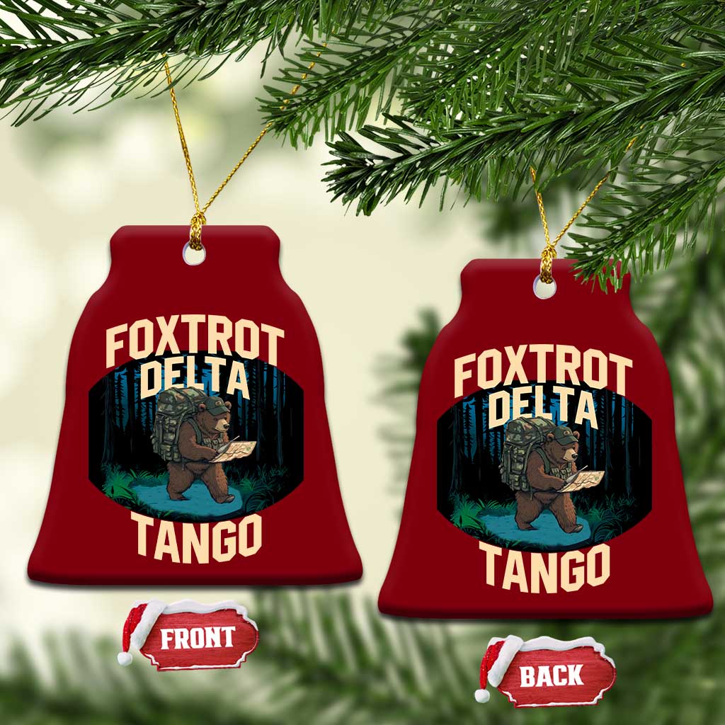 Foxtrots Deltas Tangos Funny Bear Resist Ceramic Ornament Protect Our National Parks - Wonder Print Shop