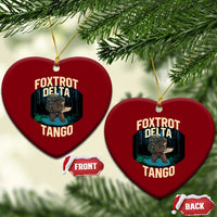 Foxtrots Deltas Tangos Funny Bear Resist Ceramic Ornament Protect Our National Parks - Wonder Print Shop