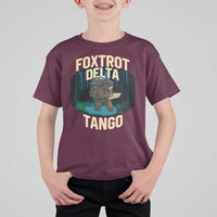 Foxtrots Deltas Tangos Funny Bear Resist T Shirt For Kid Protect Our National Parks