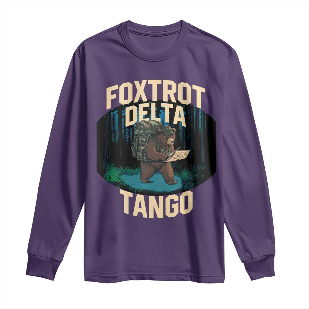 Foxtrots Deltas Tangos Funny Bear Resist Long Sleeve Shirt Protect Our National Parks