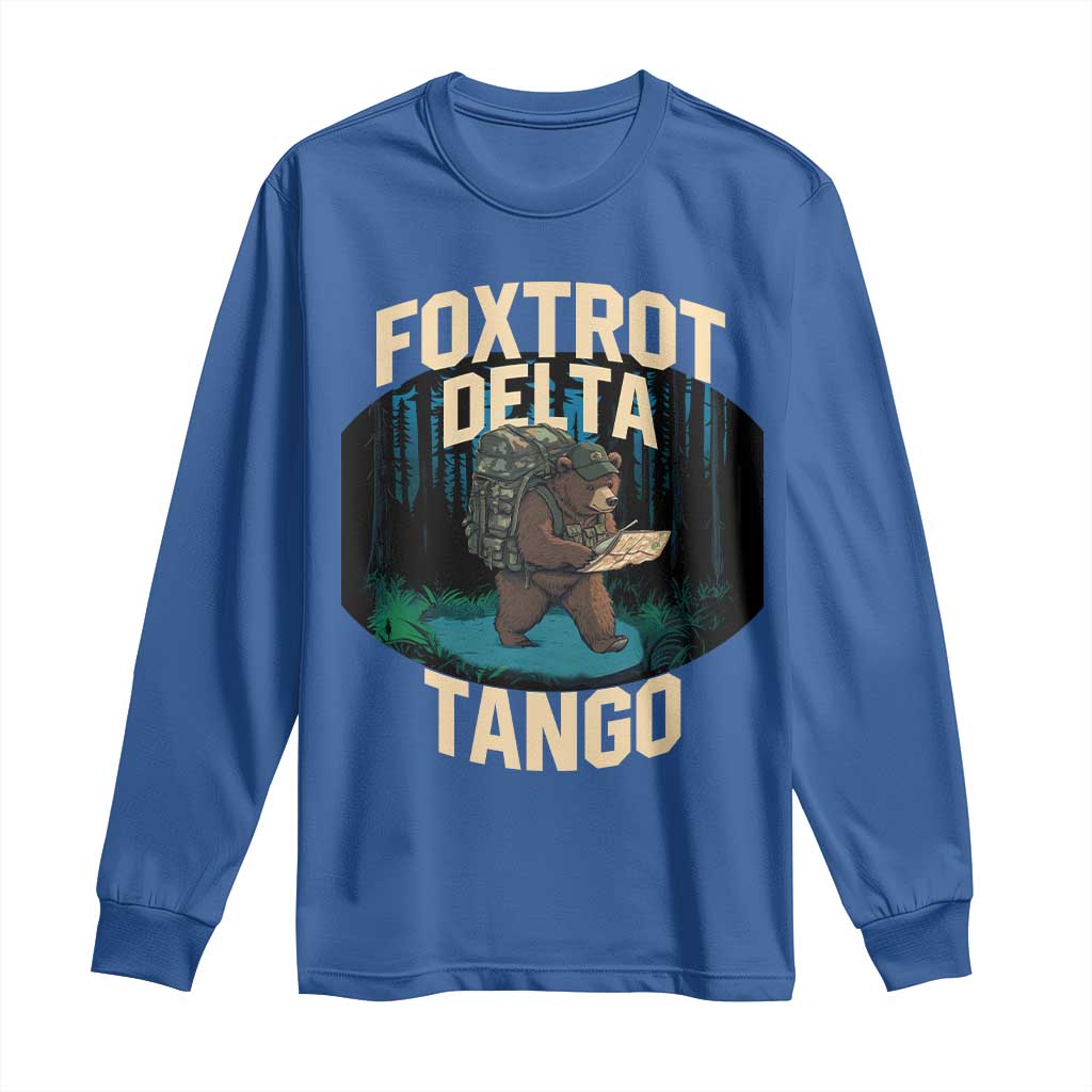 Foxtrots Deltas Tangos Funny Bear Resist Long Sleeve Shirt Protect Our National Parks