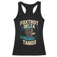 Foxtrots Deltas Tangos Funny Bear Resist Racerback Tank Top Protect Our National Parks