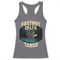 Foxtrots Deltas Tangos Funny Bear Resist Racerback Tank Top Protect Our National Parks