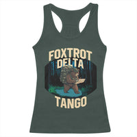 Foxtrots Deltas Tangos Funny Bear Resist Racerback Tank Top Protect Our National Parks