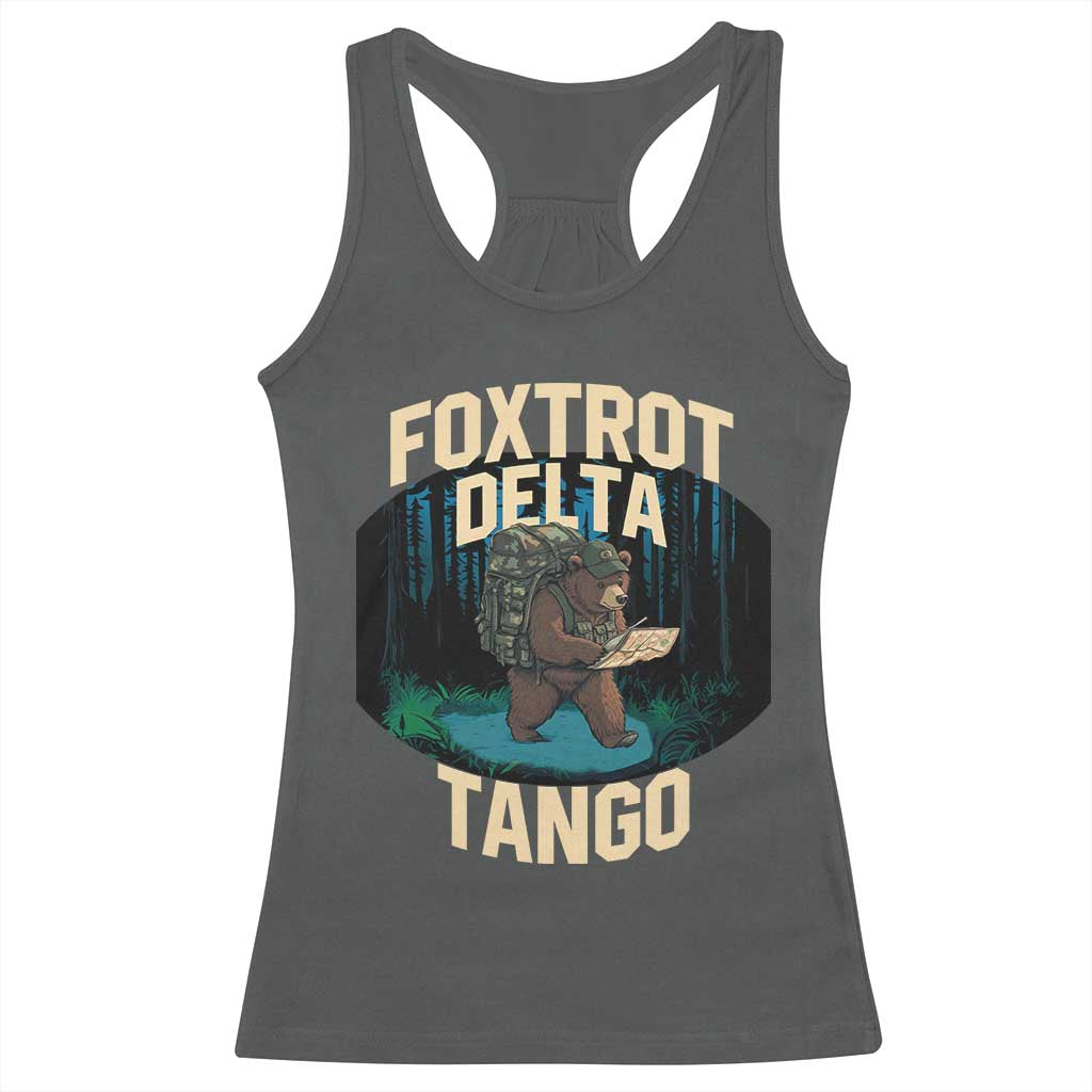 Foxtrots Deltas Tangos Funny Bear Resist Racerback Tank Top Protect Our National Parks