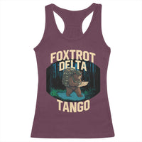 Foxtrots Deltas Tangos Funny Bear Resist Racerback Tank Top Protect Our National Parks