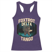 Foxtrots Deltas Tangos Funny Bear Resist Racerback Tank Top Protect Our National Parks