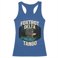Foxtrots Deltas Tangos Funny Bear Resist Racerback Tank Top Protect Our National Parks