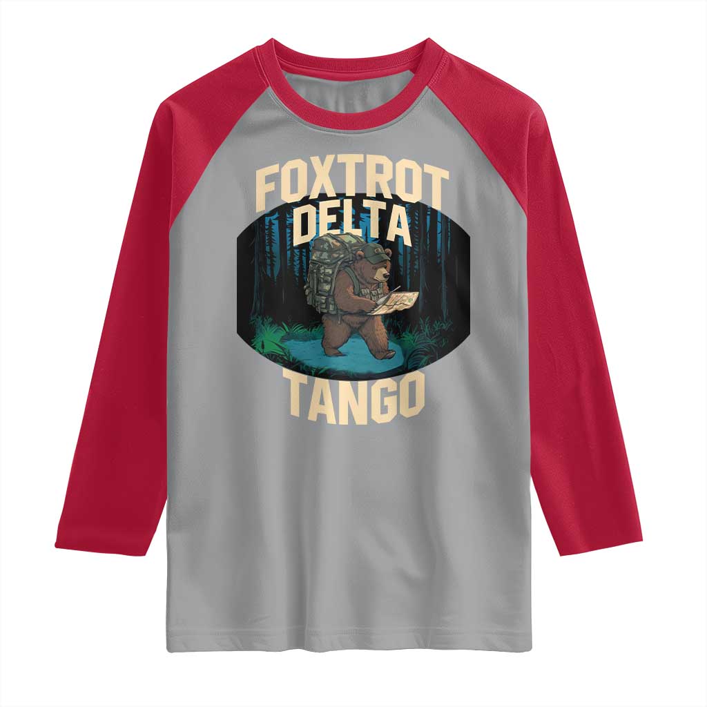 Foxtrots Deltas Tangos Funny Bear Resist Raglan Shirt Protect Our National Parks