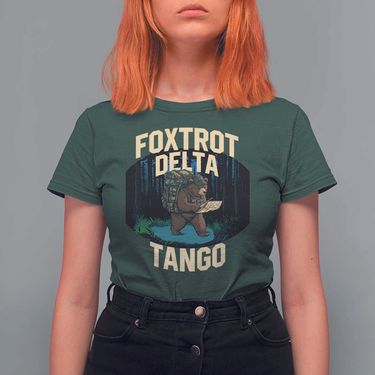 Foxtrots Deltas Tangos Funny Bear Resist T Shirt For Women Protect Our National Parks