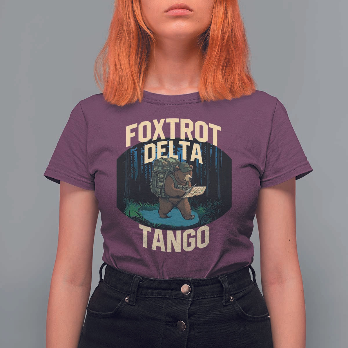 Foxtrots Deltas Tangos Funny Bear Resist T Shirt For Women Protect Our National Parks
