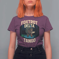 Foxtrots Deltas Tangos Funny Bear Resist T Shirt For Women Protect Our National Parks