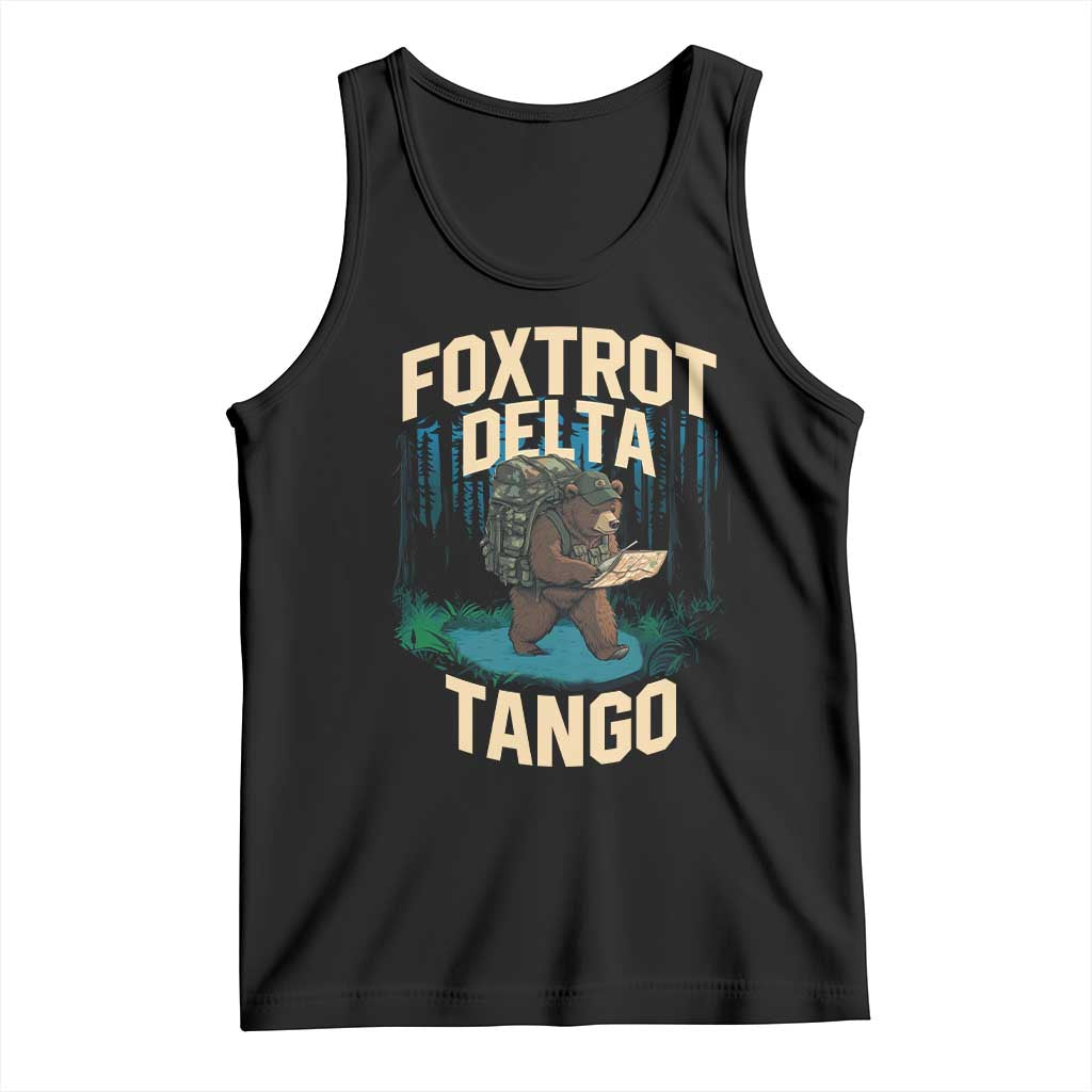 Foxtrots Deltas Tangos Funny Bear Resist Tank Top Protect Our National Parks