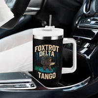 Foxtrots Deltas Tangos Funny Bear Resist Tumbler With Handle Protect Our National Parks