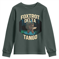 Foxtrots Deltas Tangos Funny Bear Resist Youth Sweatshirt Protect Our National Parks
