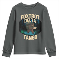 Foxtrots Deltas Tangos Funny Bear Resist Youth Sweatshirt Protect Our National Parks