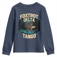 Foxtrots Deltas Tangos Funny Bear Resist Youth Sweatshirt Protect Our National Parks